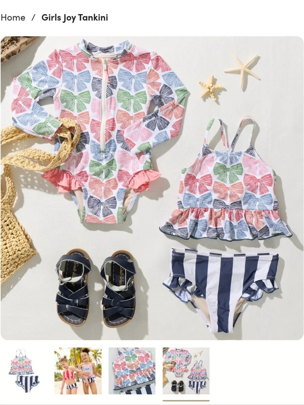 Pink Chicken Girls Joy Tankini- 5Y